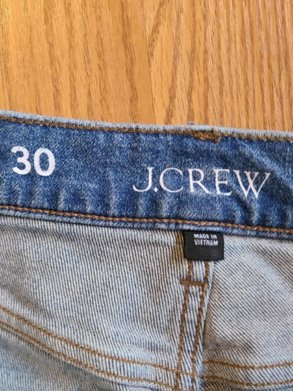 J. CREW NIPPED STRAIGHT HIGH RISE SEMI-STRETCH JEANS MEDIUM WASH FAIR TRADE 30 - Picture 6 of 8